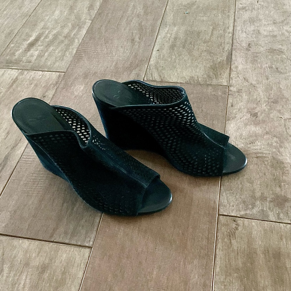 Joie Black wedges